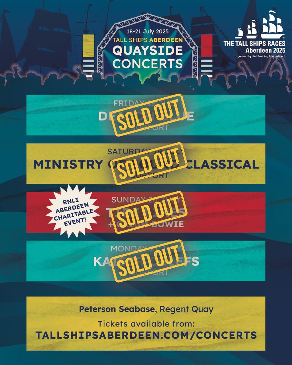 AberdeenCC's tweet image. People going to the ticketed Tall Ships Quayside Concerts are asked to have their tickets ready for scanning on their mobiles as they arrive at the gate.
It means everyone can get into the venue quicker.
Thank you ❤️