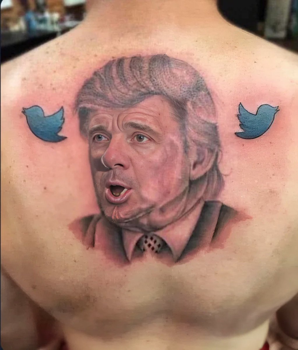 GaryPetersonUSA's tweet image. I don’t care what wokesters say about Trump and Epstein, I’m never erasing my President Trump tattoo, because this timeless art is the mark of a winner.
