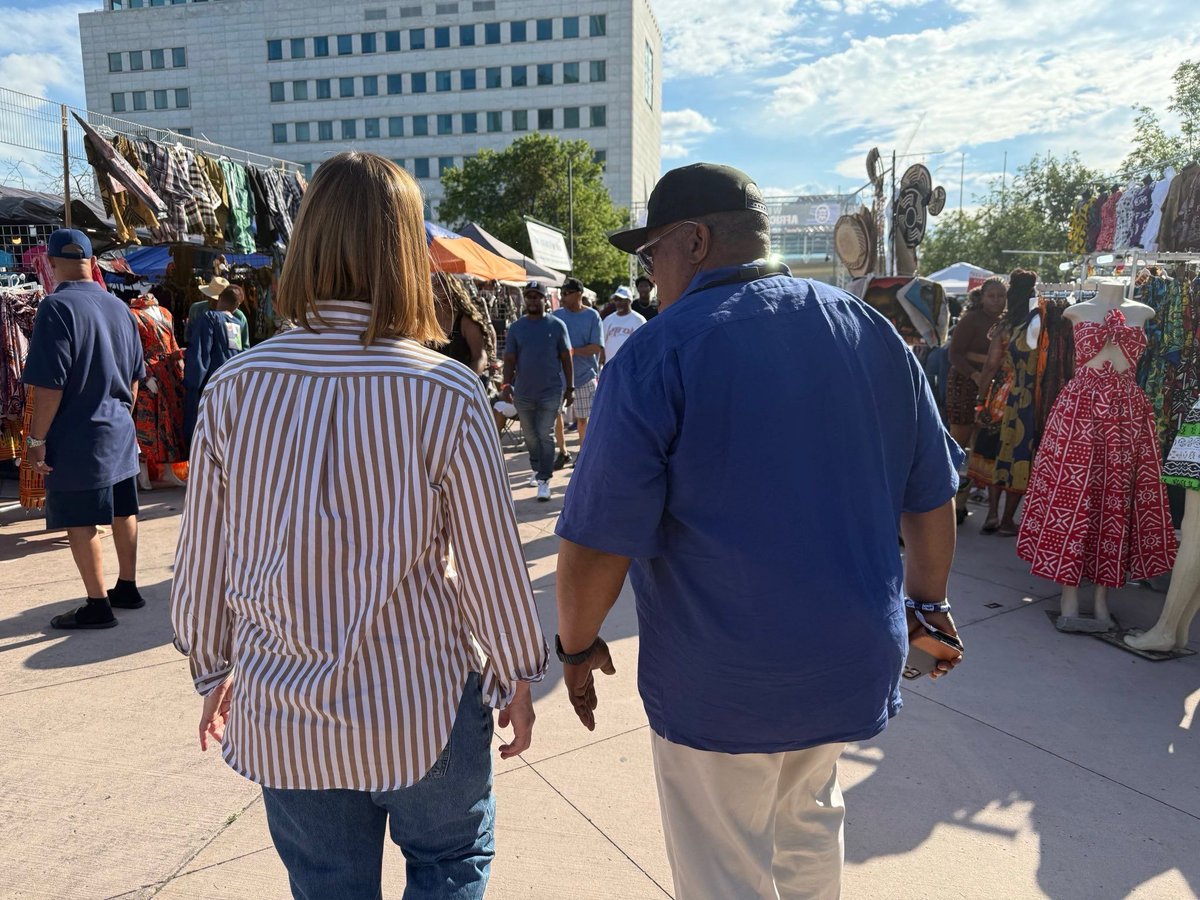 SenatorSlotkin's tweet image. The African World Festival this past weekend was back at Hart Plaza, hosted by @TheWrightMuseum as it celebrates 60 years as a pre-eminent museum of African-American history in the state.
For six decades, the Wright Museum has been a cornerstone of Black history and culture, and…