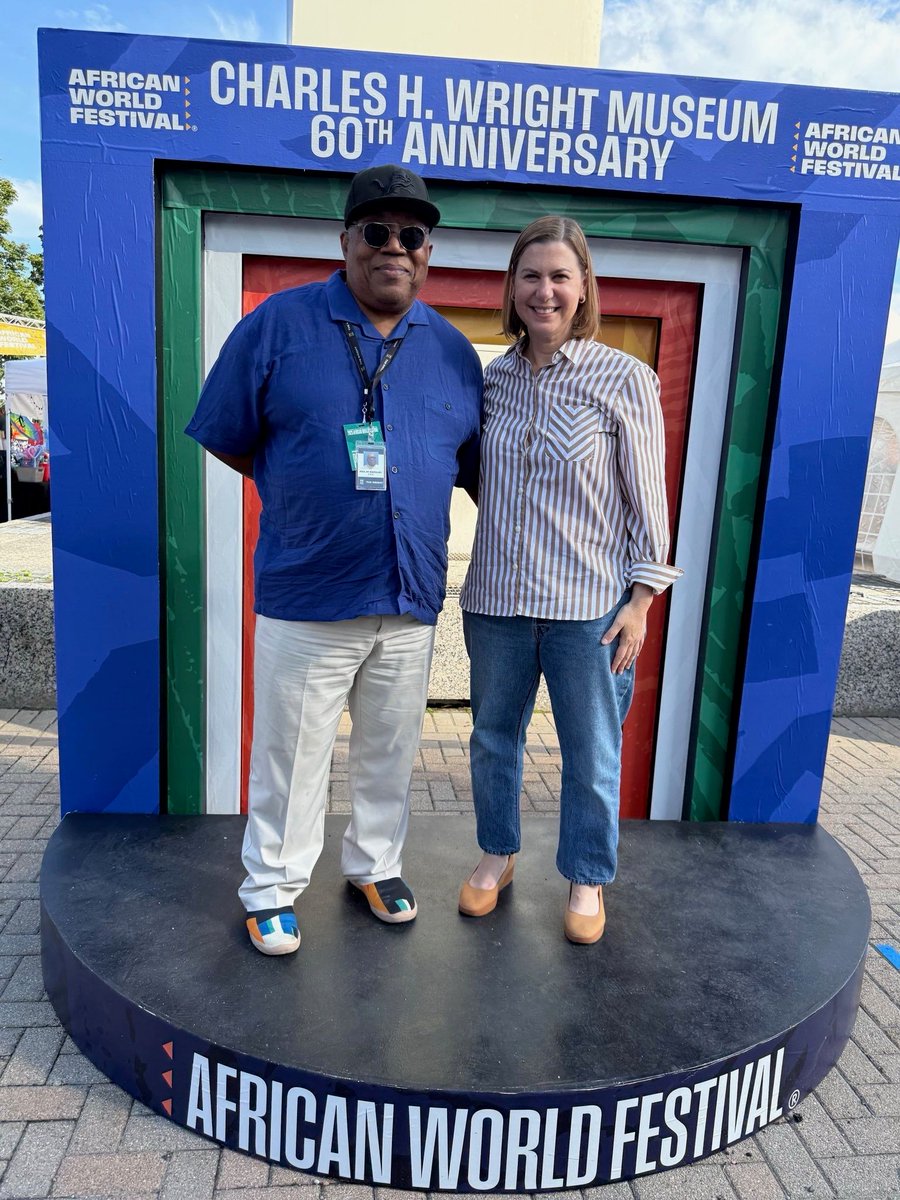 SenatorSlotkin's tweet image. The African World Festival this past weekend was back at Hart Plaza, hosted by @TheWrightMuseum as it celebrates 60 years as a pre-eminent museum of African-American history in the state.
For six decades, the Wright Museum has been a cornerstone of Black history and culture, and…