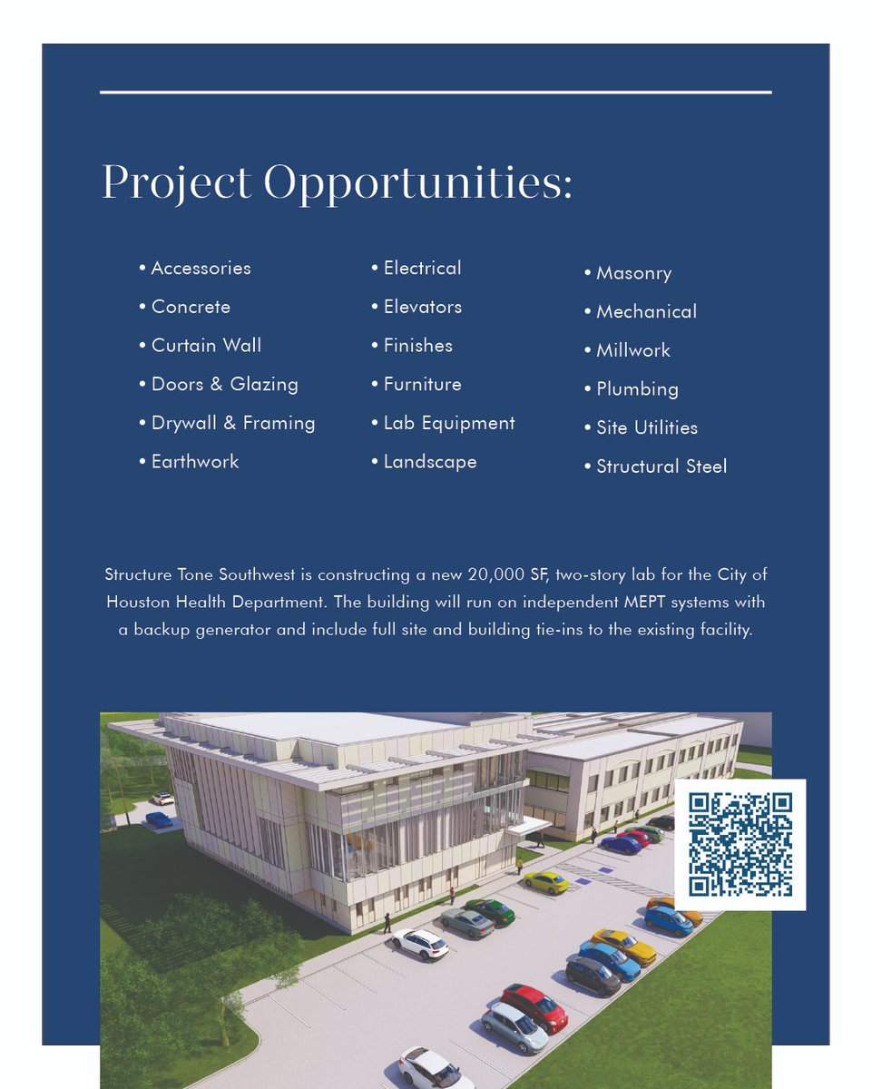 StructureToneSW's tweet image. 𝐂𝐚𝐥𝐥𝐢𝐧𝐠 𝐇𝐨𝐮𝐬𝐭𝐨𝐧 𝐓𝐫𝐚𝐝𝐞 𝐏𝐚𝐫𝐭𝐧𝐞𝐫𝐬
We’re partnering with the City of Houston Health Department to build a new lab!
📅 Wednesday, July 23
⏱️ 1–4:30 PM
📍 601 Sawyer Street, Suite 310, Houston, TX
Come be part of a project that serves the greater good!