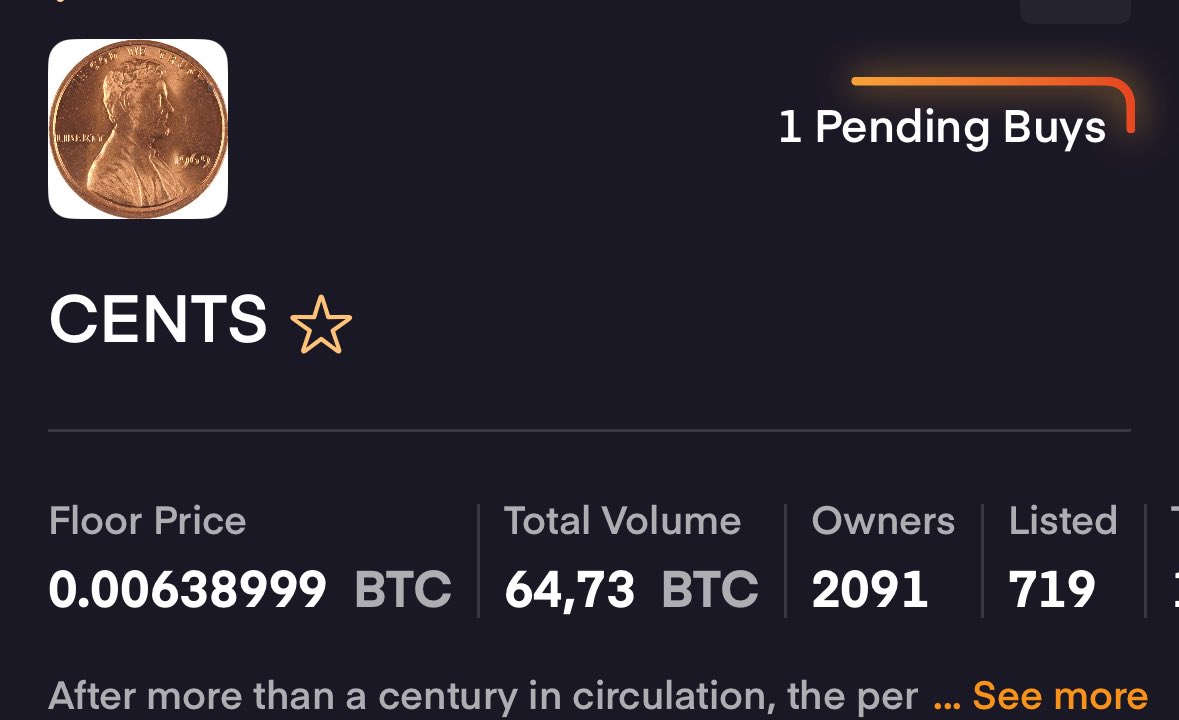 Art on-chain. On Bitcoin. 

The underdog. For now…