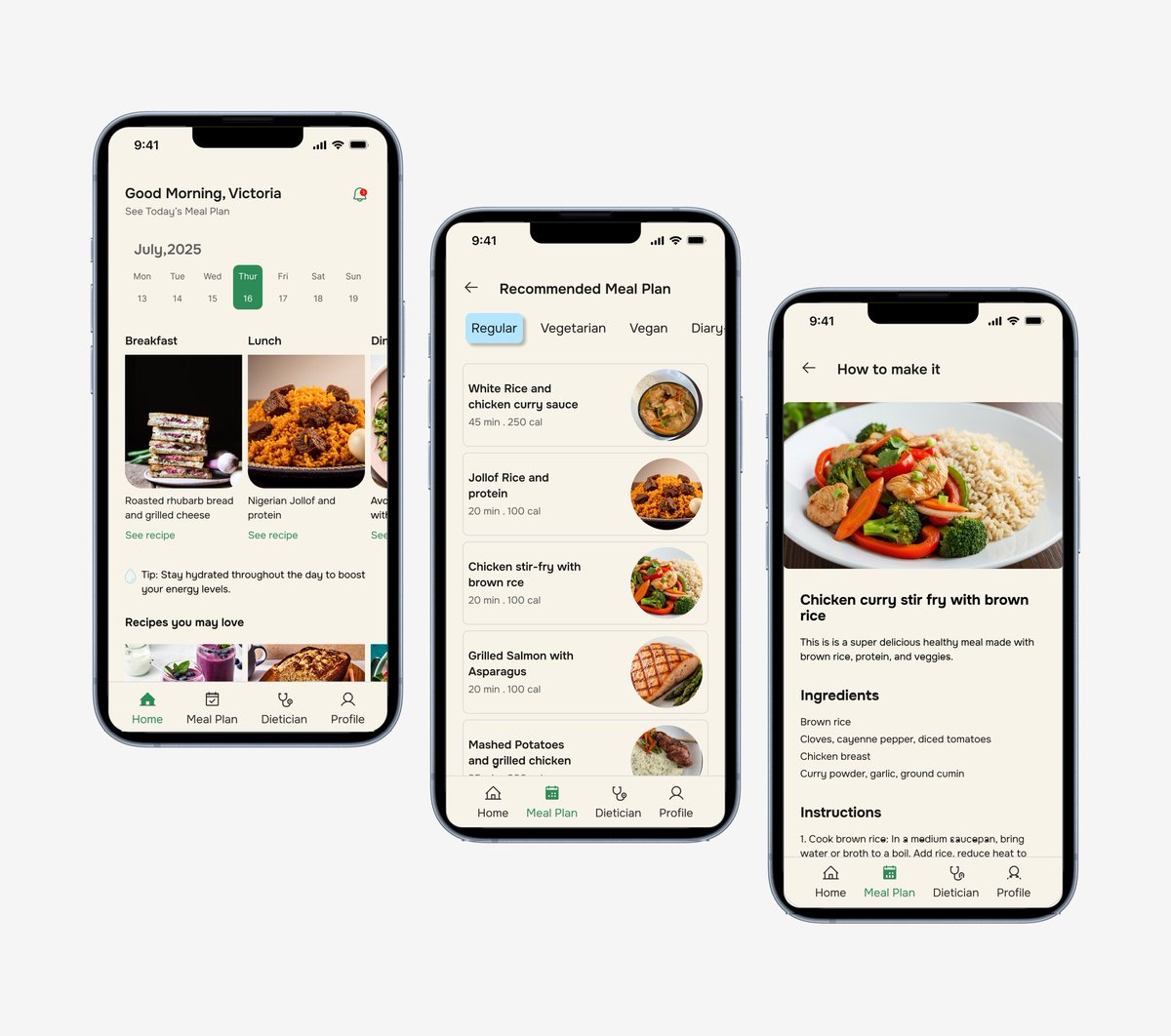 NtekimVictoria's tweet image. I designed a meal planning app that combines personalized nutrition, weekly meal goals & dietitian access, all in one smooth flow π½οΈπ±
Smart, simple, and user-first.