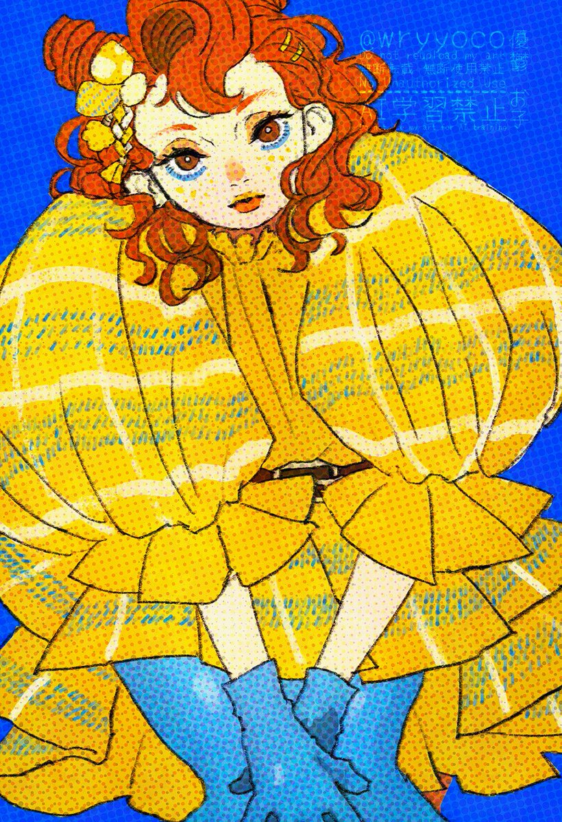 wryyoco's tweet image. #女の子イラスト #ファッションイラスト #illustration 

💛🩵