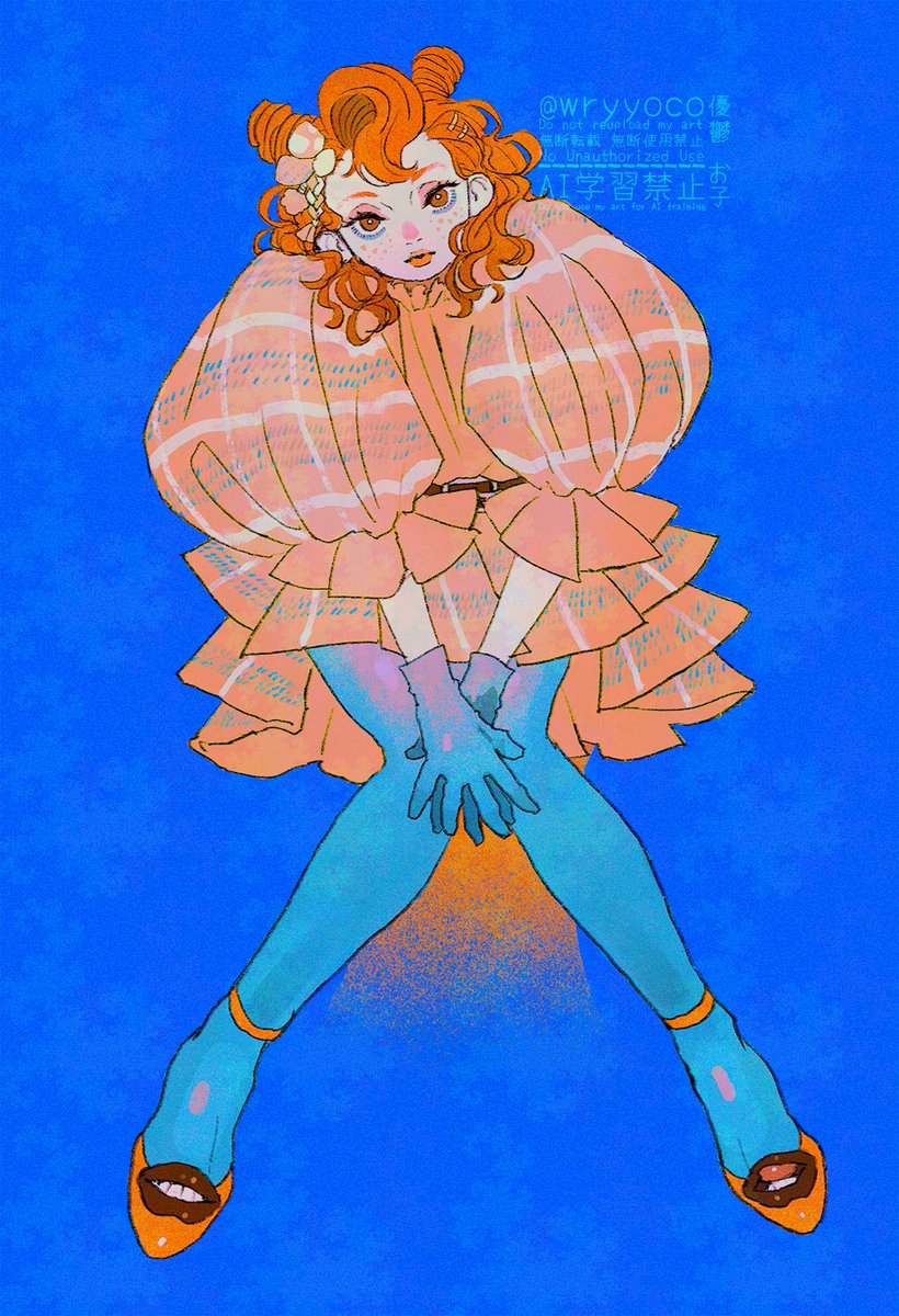 wryyoco's tweet image. #女の子イラスト #ファッションイラスト #illustration 

💛🩵