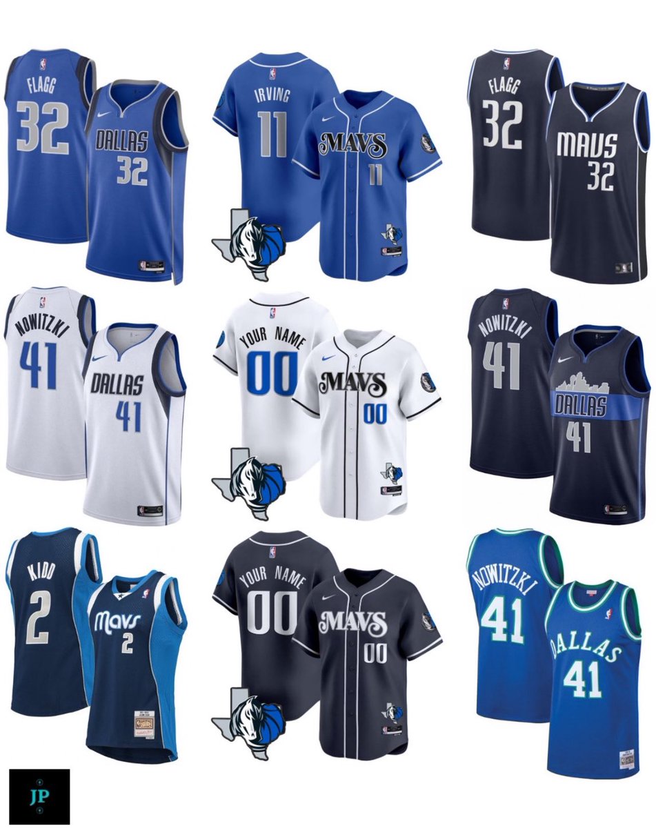 Jersey__Plug's tweet image. A few of our many Dallas Mavericks jerseys available!
Any player (or name/number) can be done in any style below and other styles for sizes 2T through 8X. Pictures below are of our own actual jerseys.
DM us if you鈥檇 like to order!