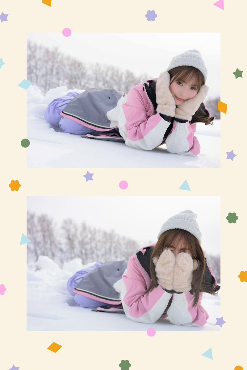 MinamiHimeno000's tweet image. 今日もお疲れ様です☺️
大喜利に向いてそうなこの2枚📸
是非色々想像してみてください🤣
カメラマンさんが面白すぎて笑ってしまいました🤣
いつも和やかな雰囲気です☺️
リリイベまであと6️⃣日!