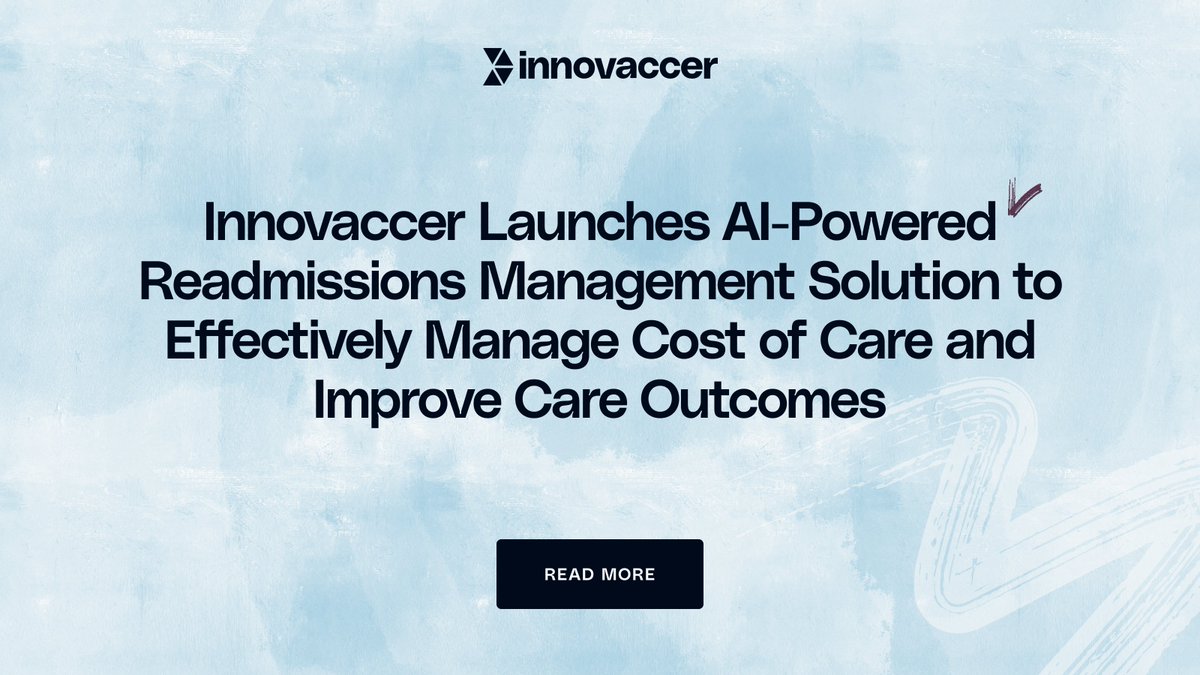 Innovaccer’s new AI-powered solution helps reduce readmissions, lower CMS penalties, and streamline care transitions across Medicare, Medicaid &amp; uninsured.

🚀Read more: lnkd.in/gEqeHZxx 

#ReadmissionsManagement #AHASummit2025