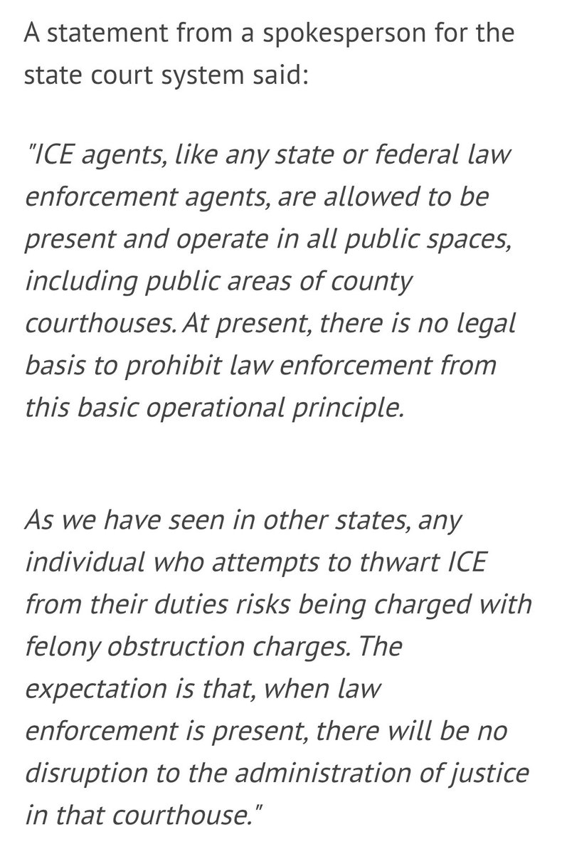 StephenJ_Caruso's tweet image. Is response to concerns from Allentown Mayor Matt Turek, the Pennsylvania court system has affirmed that ICE, like any law enforcement agency, is "allowed to be present and operate in all public spaces, including public areas of county courthouses."
wfmz.com/news/area/lehi…