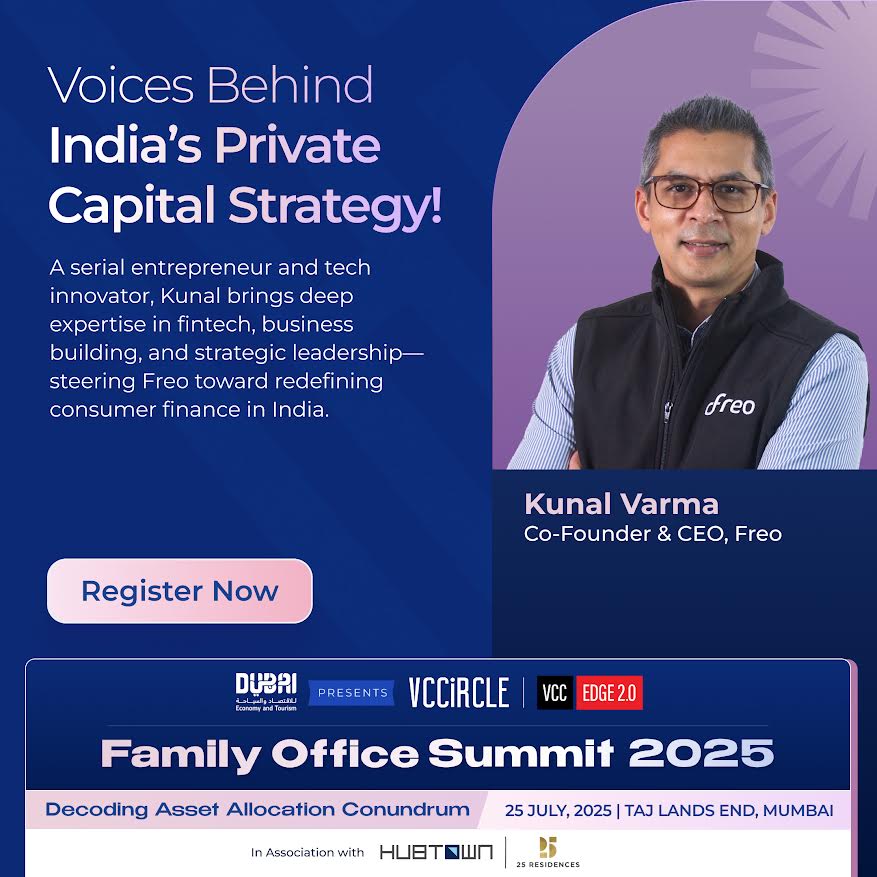 vccircle's tweet image. #SpeakerSpotlight | #VCFamilyOfficeSummit25
Kunal Varma, Co-Founder & CEO of Freo @FreoMoney, brings a distinct perspective at the intersection of fintech, entrepreneurship, and innovation.
A serial entrepreneur with a passion for reimagining financial services, Kunal has been…