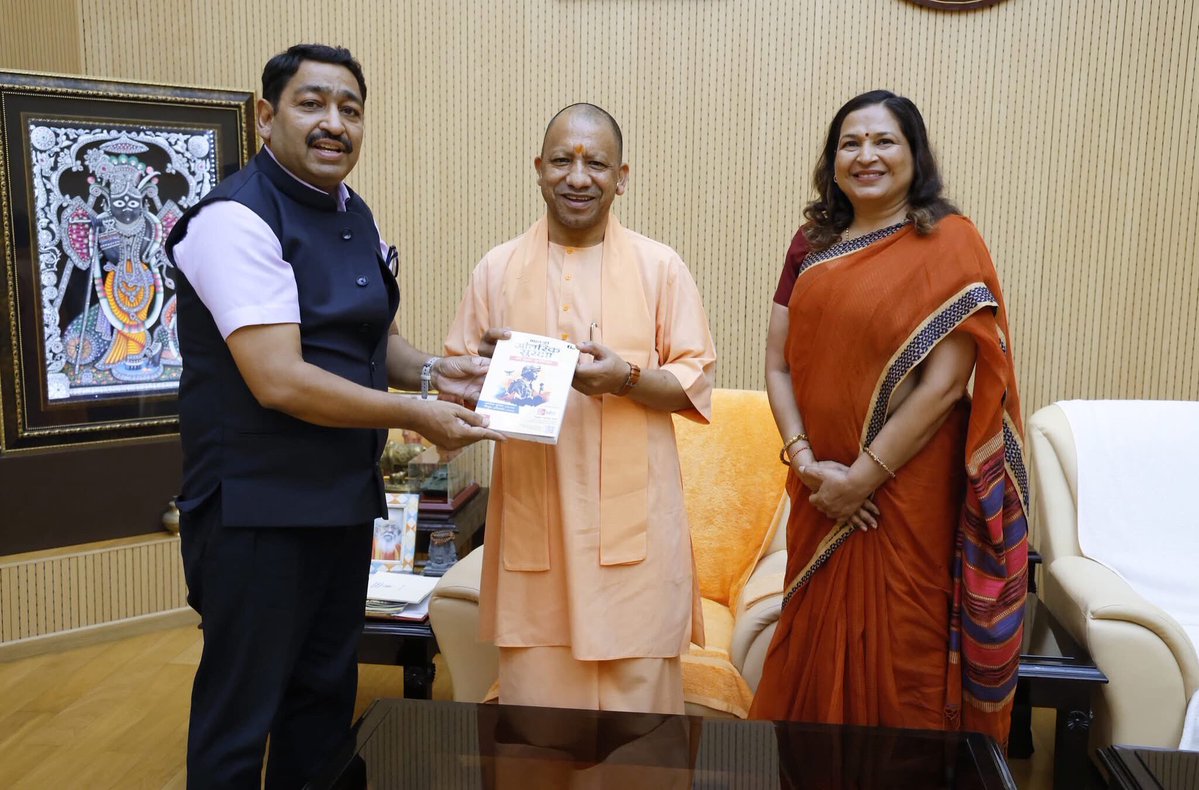 Ashok Kumar IPS (@ashokkumar_ips) on Twitter photo Had the honour of meeting HonтАЩble CM Shri <a href="/myogiadityanath/">Yogi Adityanath</a> ji and presenting my book тАШрдЖрдВрддрд░рд┐рдХ рд╕реБрд░рдХреНрд╖рд╛ рдХреА рдЪреБрдиреМрддрд┐рдпрд╛рдВтАЩ.
Grateful for his deep insights into law, order & sports тАФ truly an inspiring leader. ЁЯЩПЁЯУШ
#YogiAdityanath #AshokKumarIPS #InternalSecurity #Leadership Had the honour of meeting HonтАЩble CM Shri <a href="/myogiadityanath/">Yogi Adityanath</a> ji and presenting my book тАШрдЖрдВрддрд░рд┐рдХ рд╕реБрд░рдХреНрд╖рд╛ рдХреА рдЪреБрдиреМрддрд┐рдпрд╛рдВтАЩ.
Grateful for his deep insights into law, order & sports тАФ truly an inspiring leader. ЁЯЩПЁЯУШ
#YogiAdityanath #AshokKumarIPS #InternalSecurity #Leadership