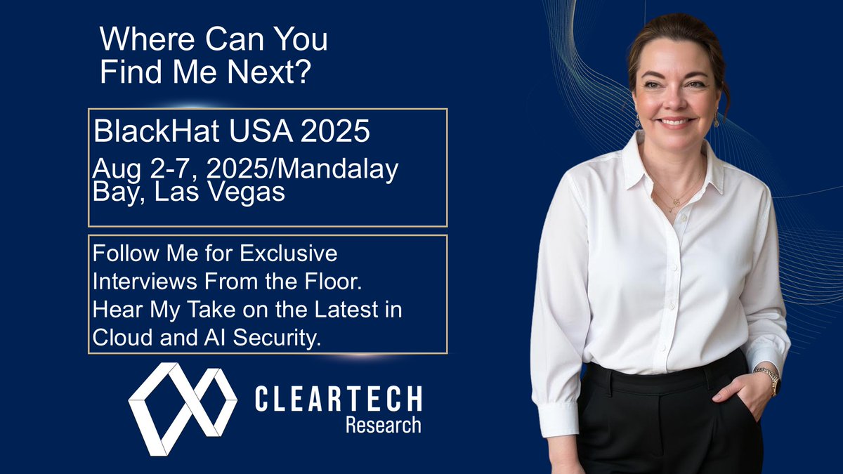 cleartechtoday's tweet image. 📌 The clock ⏰ is ticking! We're 2 weeks away from hashtag
#BlackHat
I'll be there in Vegas on site. Tech Marketing and Social teams, I can support in the following activations live from the Expo Floor
🗝️ Executive interviews
🗝️ Man-on-the-street interviews
🗝️ Booth walk…