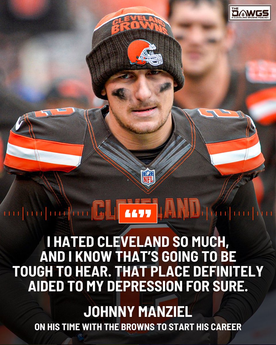thedawgspodcast's tweet image. Johnny Manziel recently spoke about his time in Cleveland, and his comments show just how out-of-touch he still is.
“I hated Cleveland so much, and I know that’s going to be tough to hear. That place definitely aided to my depression for sure.”
It’s definitely not “tough to…
