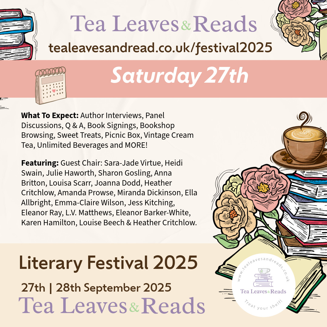 Louisa Scarr (@paperclipgirl) on Twitter photo Looking forward to this brilliant festival on 27th and 28th September near Andover, organised by the wonderful <a href="/TeaLeaves_Reads/">Tea Leaves & Reads</a>
With panelists from the world of romance to dystopia and crime, there's something for everyone!
Tickets available now here: tealeavesandreads.co.uk/festival2025/ Looking forward to this brilliant festival on 27th and 28th September near Andover, organised by the wonderful <a href="/TeaLeaves_Reads/">Tea Leaves & Reads</a>
With panelists from the world of romance to dystopia and crime, there's something for everyone!
Tickets available now here: tealeavesandreads.co.uk/festival2025/