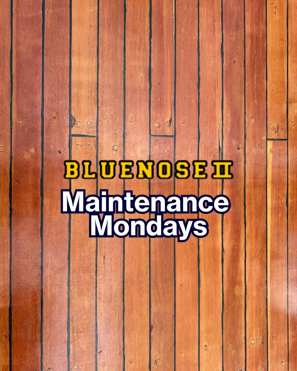 SailBluenoseII's tweet image. It takes a lot of work to keep Bluenose II in ship shape. As a result, we close the ship to the public most Mondays for maintenance. If you're wanting to get on board this season, please check our schedule before you come visit: loom.ly/pb4Rk18