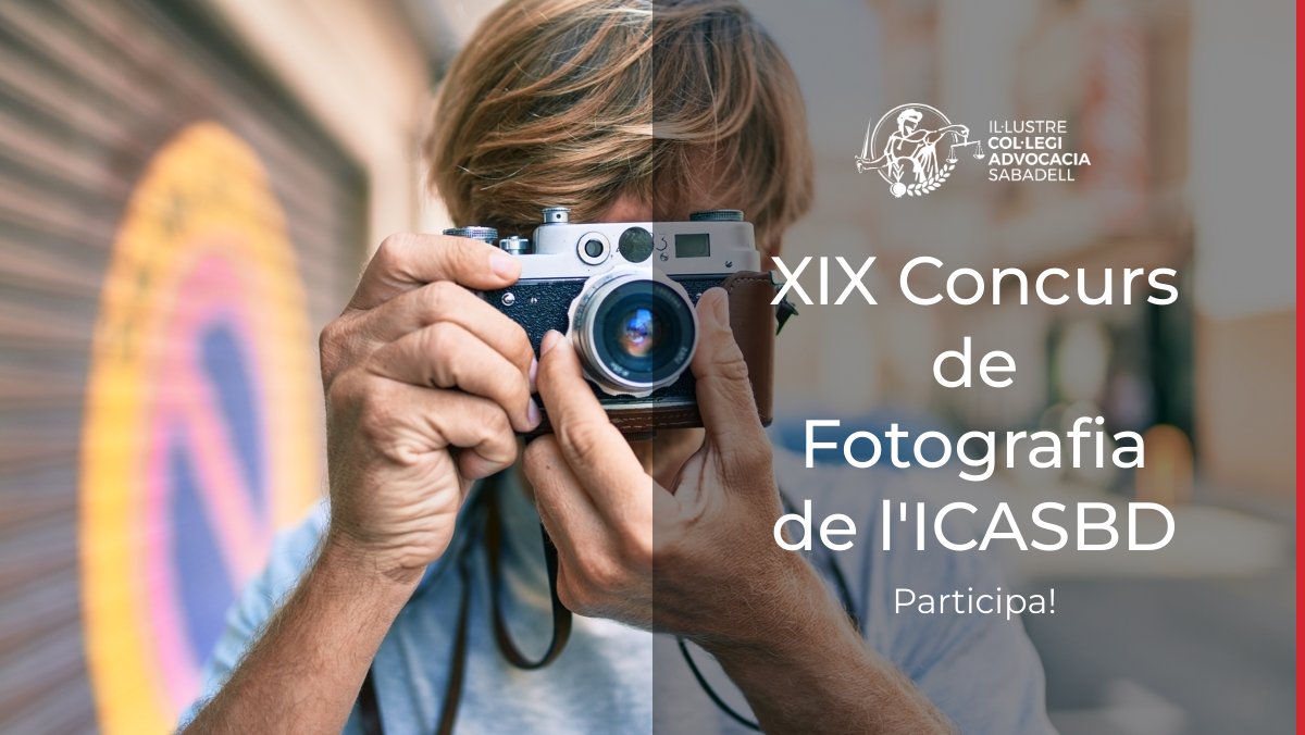 Advocacia Sabadell (@icasbd) on Twitter photo 📸XIX Concurs de Fotografia de l'<a href="/icasbd/">Advocacia Sabadell</a>. Participa!
🗒️Temàtica lliure.
🗓️Presentació d'obres fins el 30/09/2025.
ℹ️icasbd.org/ca/noticies/ac… 📸XIX Concurs de Fotografia de l'<a href="/icasbd/">Advocacia Sabadell</a>. Participa!
🗒️Temàtica lliure.
🗓️Presentació d'obres fins el 30/09/2025.
ℹ️icasbd.org/ca/noticies/ac…