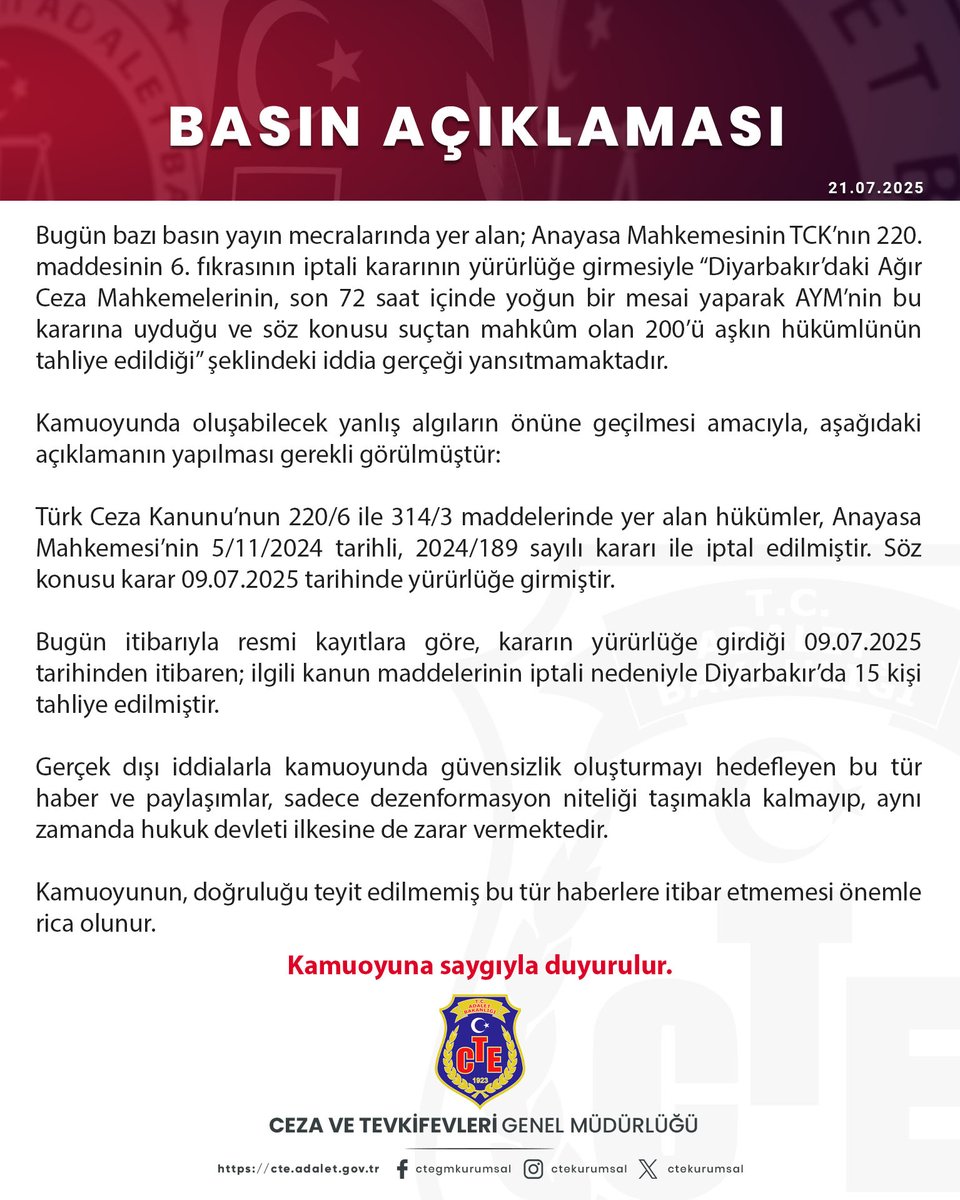 Ceza ve Tevkifevleri Genel Müdürlüğü (@ctekurumsal) on Twitter photo 