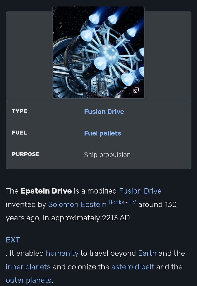 ForTullos's tweet image. In retrospect, this is a very unfortunate name for your science fiction technology.