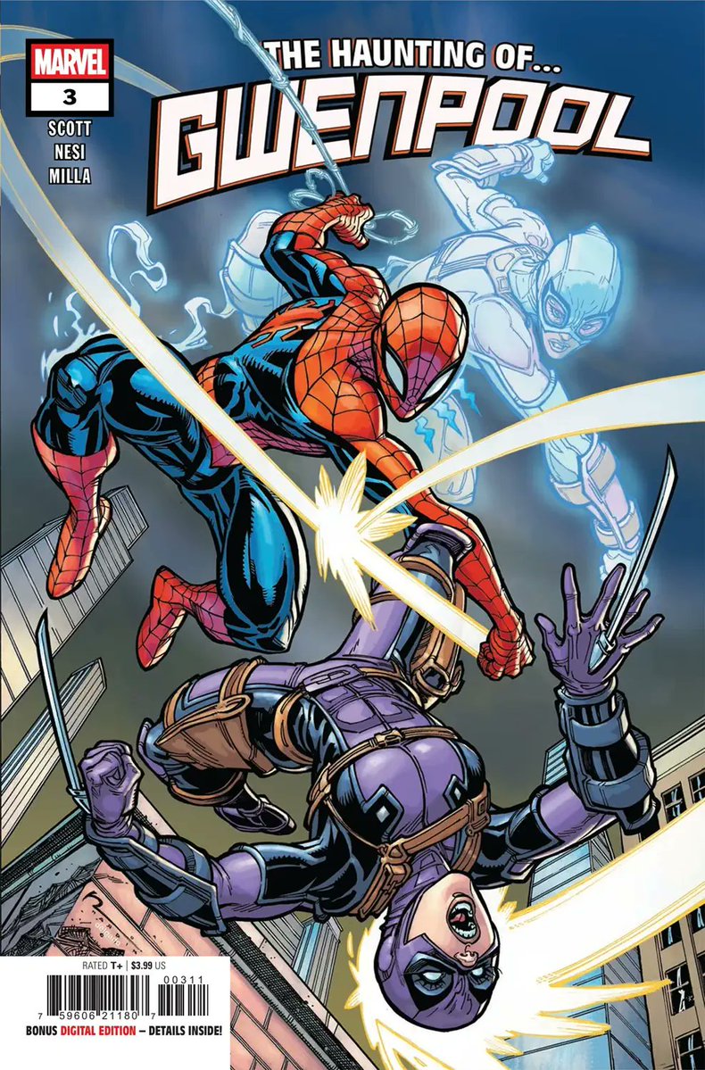 spidercomix's tweet image. WORLD WITHOUT A GWENPOOL!
Marvel Comics released Preview and Covers of Gwenpool #3 comic
Preview: spidercomix.com/2025/07/20/mar…
#MarvelComics #GwenPool #Preview