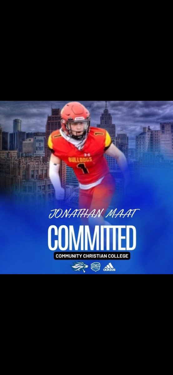 Jonathan Maat (@megajon15) on Twitter photo Excited to play this season for <a href="/CCCLionsFB/">Community Christian College Football</a>! Will come out with 2 years of eligibility, thank you <a href="/coachmattjohn/">Matt Johnston</a> & <a href="/CoachJReardon/">Jeff Reardon</a> for the opportunity! Excited to play this season for <a href="/CCCLionsFB/">Community Christian College Football</a>! Will come out with 2 years of eligibility, thank you <a href="/coachmattjohn/">Matt Johnston</a> & <a href="/CoachJReardon/">Jeff Reardon</a> for the opportunity!