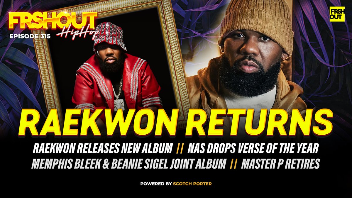 FrshoutHipHop's tweet image. Real Hip Hop Is Back, Live Tonight @ 9:30pm EST, join us as we breakdown the new @Raekwon album, The Emperors New Clothes, featuring Nas, Method Man, Ghostface Killah and more! 🔥🔥🔥
Watch live here: tinyurl.com/3njmeudk