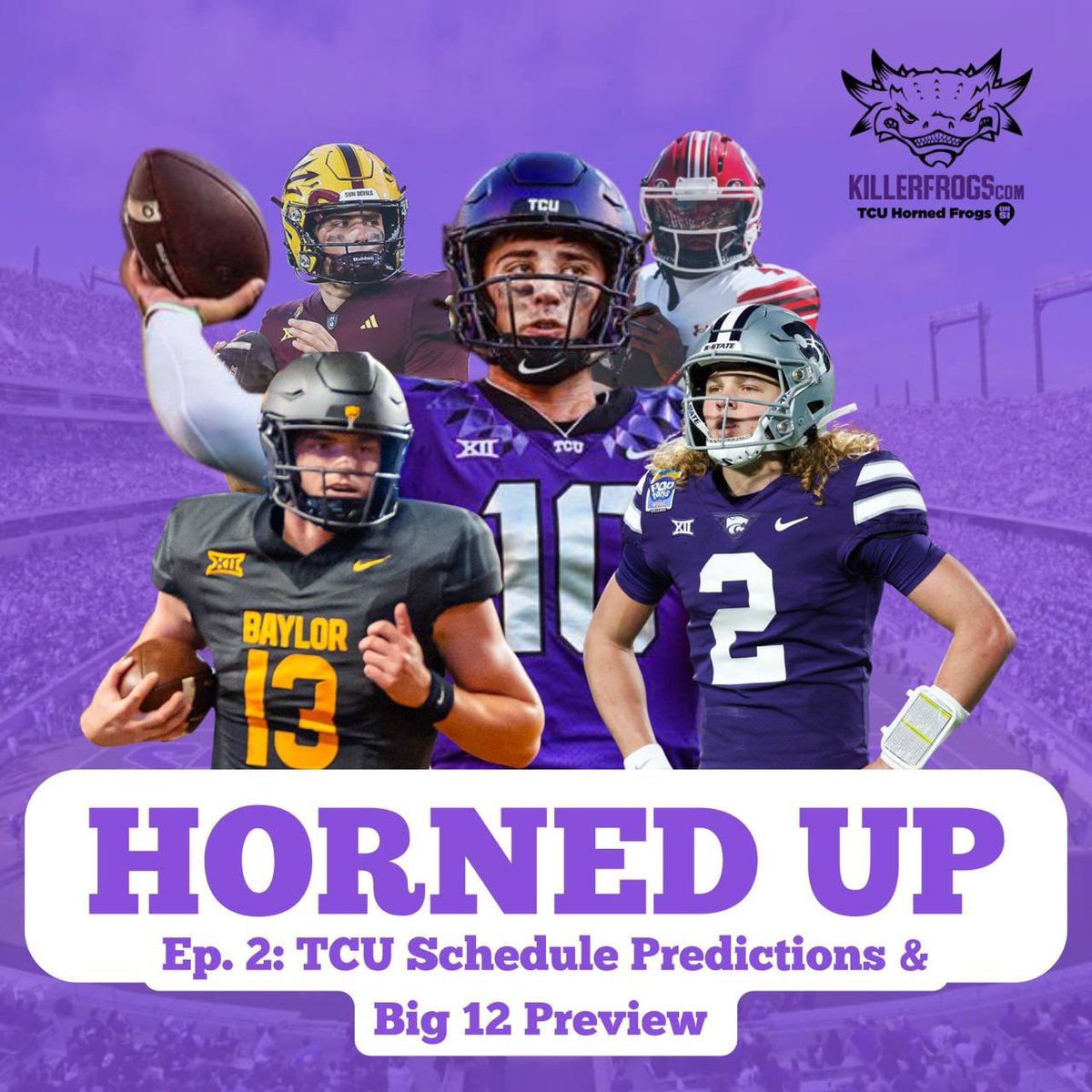 GirimonteNicky's tweet image. 🎙️Horned Up Ep. 2: TCU Schedule Prediction and Big 12 Preview
- Game by game prediction or TCU’s schedule
- Big 12 awards picks and full preview
🍎 podcasts.apple.com/us/podcast/hor…
🟢 open.spotify.com/episode/5bPJQP…
