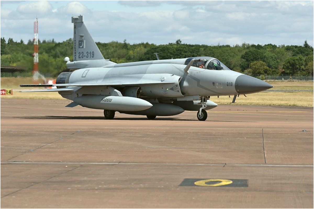 Dave Chapman (@davechapman67) on Twitter photo Next up from the <a href="/airtattoo/">Royal International Air Tattoo</a> is the rare as hens teeth ( in the UK ) Chinese built PAC JF-17 Thunder flown again by the <a href="/PK_AirForce/">Pak Air Force</a> . A brilliant job by the air tattoo to get a pair of these at the show . Next up from the <a href="/airtattoo/">Royal International Air Tattoo</a> is the rare as hens teeth ( in the UK ) Chinese built PAC JF-17 Thunder flown again by the <a href="/PK_AirForce/">Pak Air Force</a> . A brilliant job by the air tattoo to get a pair of these at the show .