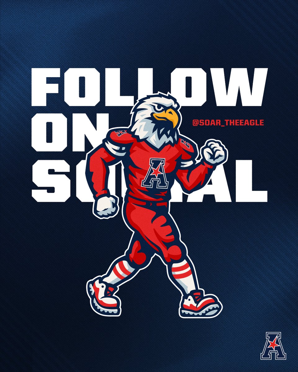 The American (@american_conf) on Twitter photo Introducing <a href="/Soar_TheEagle/">Soar The Eagle</a>
The edge, the energy, the emblem of the American.
#BuiltToRise Introducing <a href="/Soar_TheEagle/">Soar The Eagle</a>
The edge, the energy, the emblem of the American.
#BuiltToRise