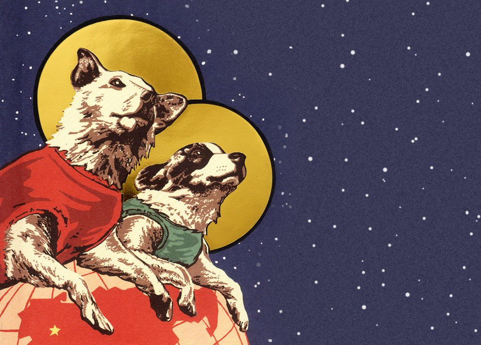 TheHistoryOfSo1's tweet image. On July 22, 1951, two dogs, Dezik and Tsygan, became the first living creatures launched into space as part of the Soviet program of space exploration. Both returned to Earth unharmed. #OTD #USSR #Dog