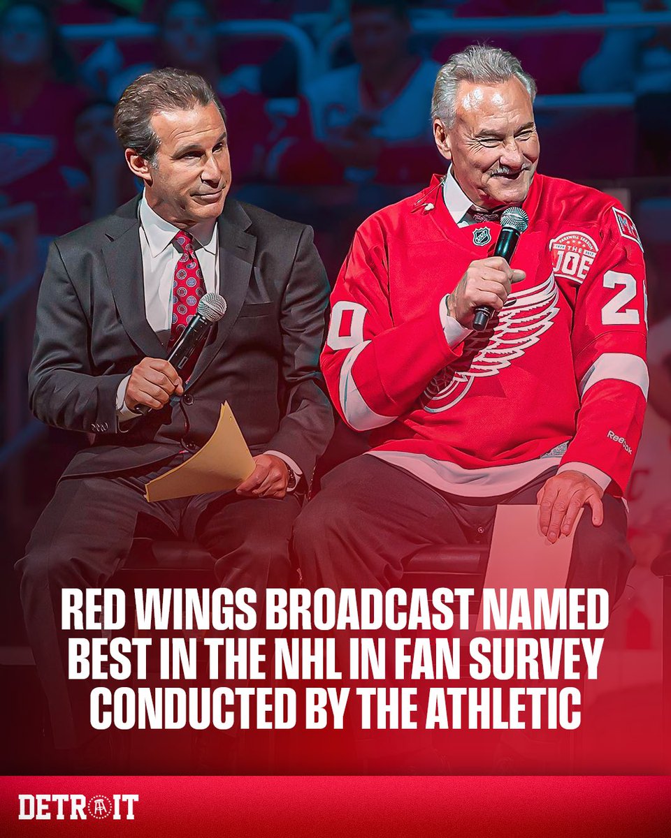 BSMotorCity's tweet image. The No. 1 broadcast in hockey once again belongs to our very own Ken Daniels, Mickey Redmond and Co.