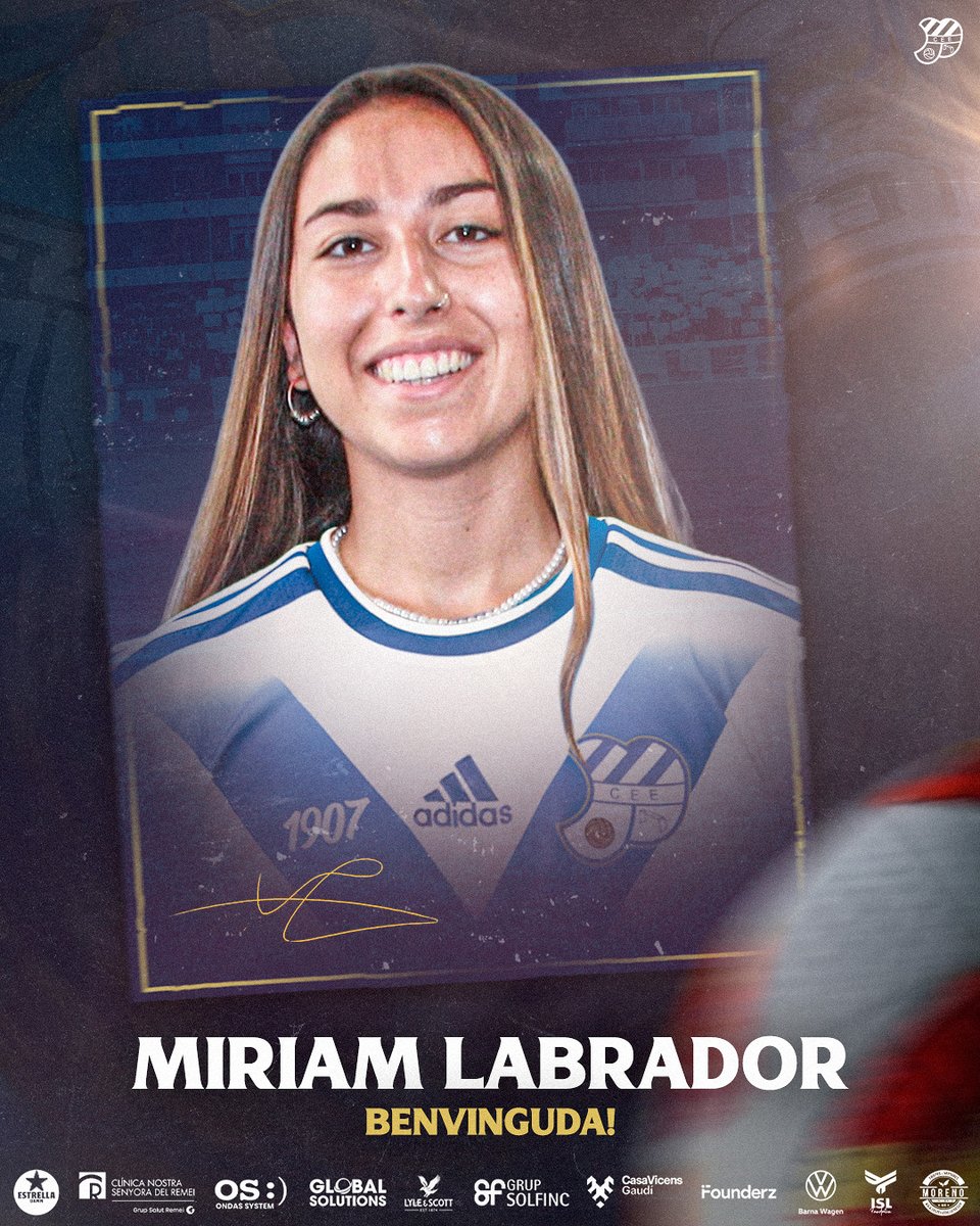 ✍️ Míriam Labrador, 𝐧𝐨𝐮 𝐟𝐢𝐭𝐱𝐚𝐭𝐠𝐞 𝐝𝐞 𝐥'𝐄𝐮𝐫𝐨𝐩𝐚! 

La migcampista arriba procedent del Getafe CF, amb experiència a 1RFEF!

Benvinguda, Míriam! 💙

🔗: ceeuropa.cat/equips-princip…

#Miriam2026