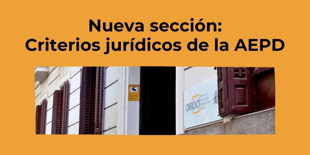 AEPD_es's tweet image. 📚 En esta sección recogemos los criterios de mayor relevancia jurídica o social que la AEPD sigue en sus resoluciones para facilitar información a la ciudadanía, responsables, profesionales de la protección de datos y los medios de comunicación:
aepd.es/informes-y-res…