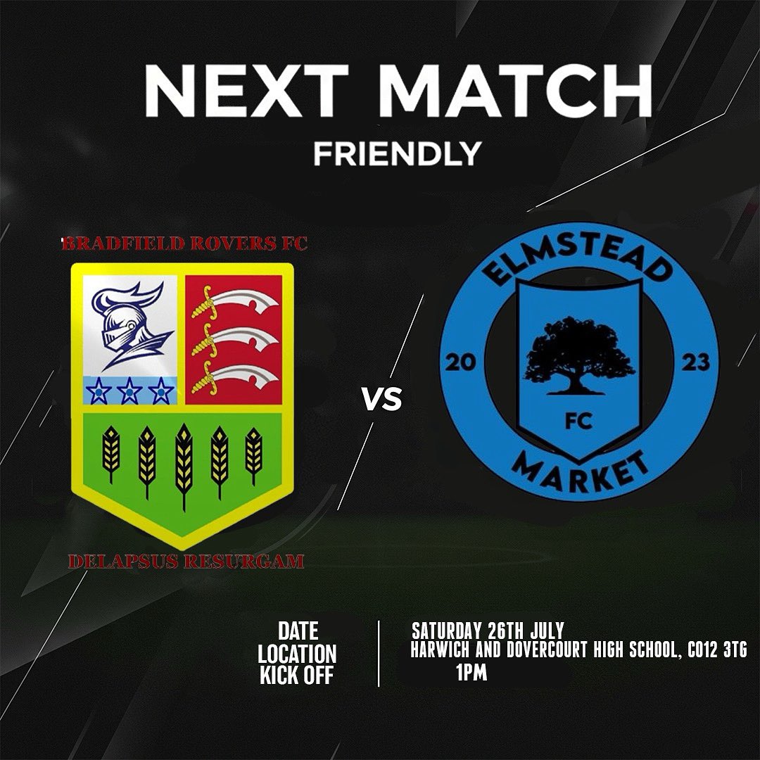 Elmstead_Market's tweet image. This weekend!
Double header two of preseason!
The Reserves open up the action against @BradfieldRFC reserves at 1pm.
Our first team play Bradfield first team after that at 3pm
If your local come support the lads.
Good luck boys 馃挋馃枻
