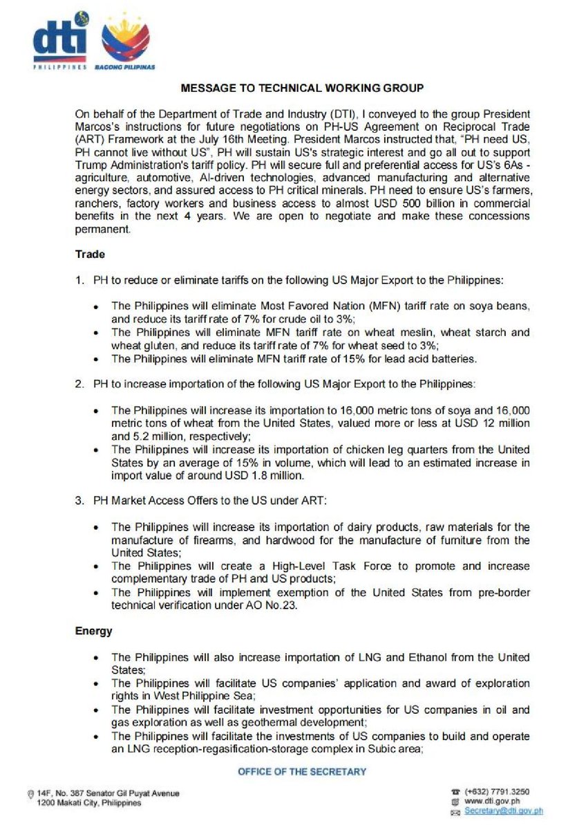 AnnaMalindogUy's tweet image. READ and SHARE!
The Art of the One-Sided Deal Under the PH–U.S. ART Framework: All In for Uncle Sam?
By Anna Malindog-Uy
In the wake of President Ferdinand Marcos Jr.’s trip to the United States, where he is reportedly scheduled to meet with U.S. President Donald Trump,…