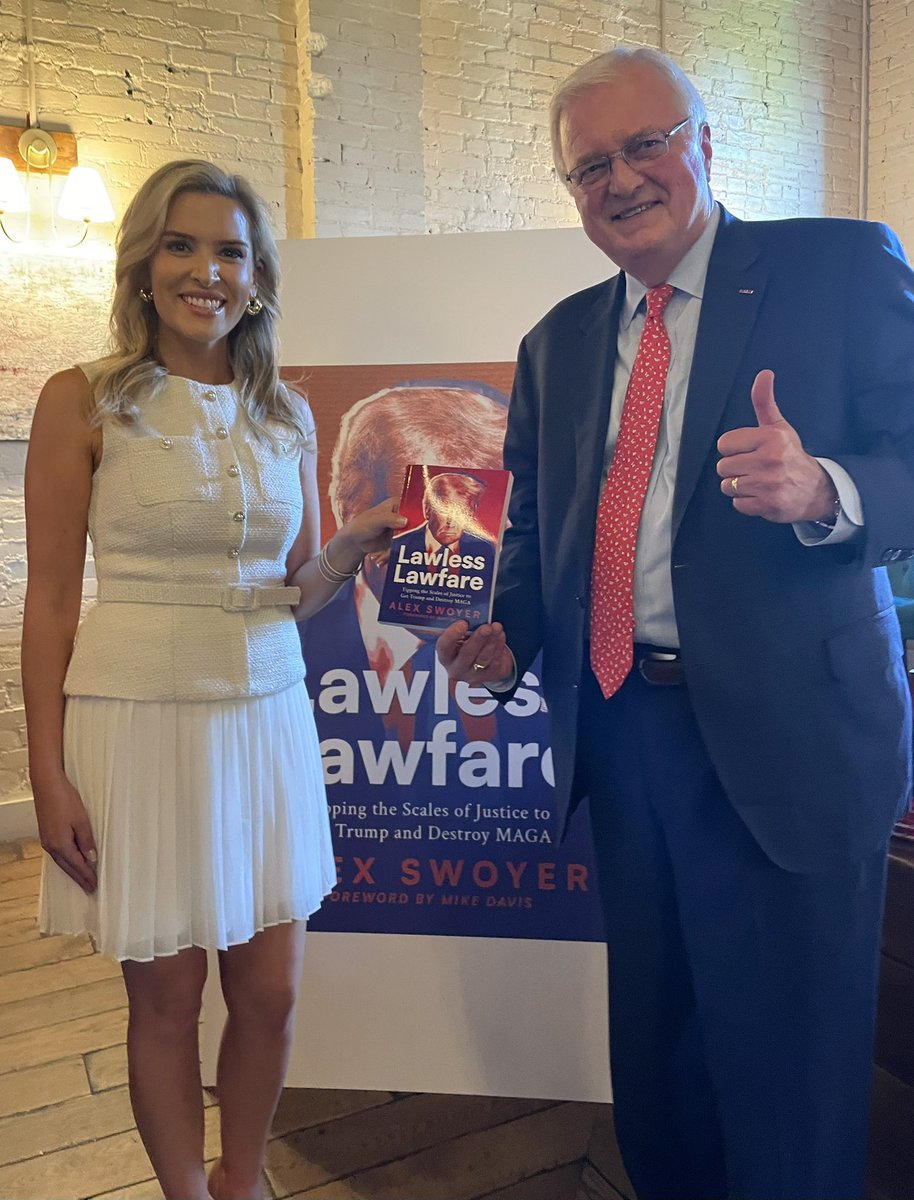 VanHipp's tweet image. “Lawless Lawfare” is a must read!
Proud of @ASwoyer for exposing the shenanigans of the Deep State to tip the scales of Justice.
Get your copy now! amazon.com/Lawless-Lawfar…