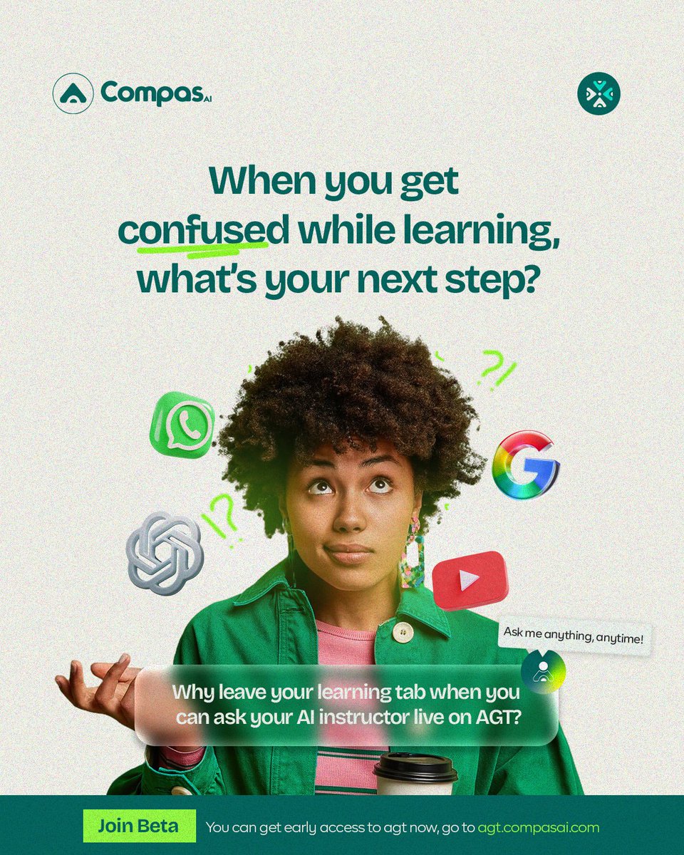 compas_ai's tweet image. Confused mid-lesson? Just ask.
Compas AGT has built-in AI you can chat with anytime for instant clarity.
#AdaptiveLearning #CompasAGT