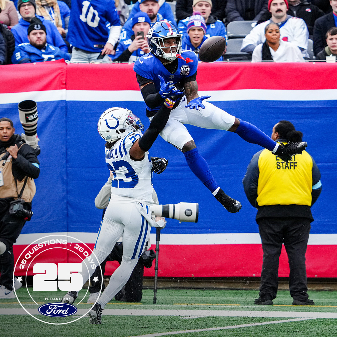 MattCitak's tweet image. "Some guys are just different. You don't have to watch him long to know that."
In the penultimate edition of 25 Questions in 25 Days, we take a look at what Malik Nabers might do as an encore to his record-setting rookie campaign ⤵️
📰: nygnt.co/25q2