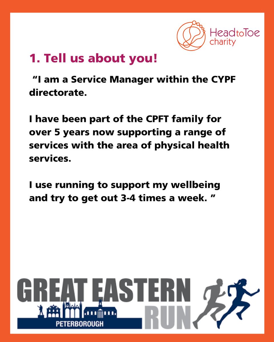 head2toecharity's tweet image. Meet the fundraiser! 

We&apos;re so excited to have Lucy on board for the Great Eastern Run. 
Best of luck, and thank you for your continued support.❤️ 

Fancy the challenge?
Sign up: cpft.nhs.uk/ger2025