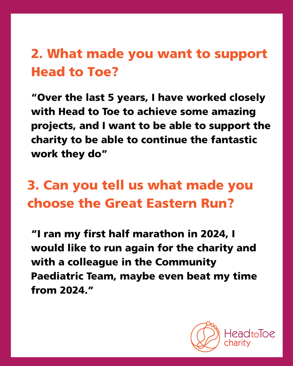 head2toecharity's tweet image. Meet the fundraiser! 

We&apos;re so excited to have Lucy on board for the Great Eastern Run. 
Best of luck, and thank you for your continued support.❤️ 

Fancy the challenge?
Sign up: cpft.nhs.uk/ger2025