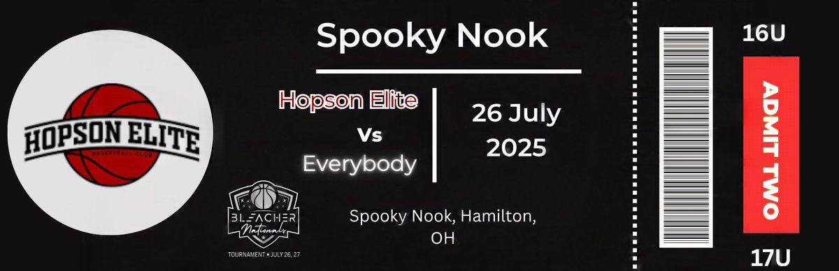Final stop. All gas. No brakes. 🛣️ <a href="/BleacherProspec/">Bleacher Prospect</a>
Hopson Elite is headed to Spooky Nook for our last AAU run of the season! 🔥
Let’s go out with a bang. 💥🏀
#HopsonElite #SpookyNook #AAUFinale #BuiltDifferent