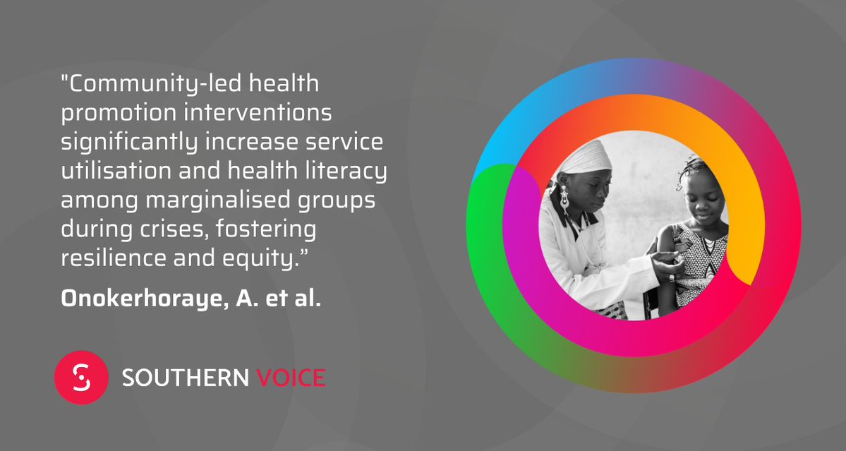 SVoice2030's tweet image. 🆕🗞️ Crises like conflict, epidemics, and natural disasters can deepen health inequities in the Global South. But evidence from Nigeria, Nepal, and Brazil shows that community-driven, context-specific interventions can play a vital role in building resilient and equitable health…
