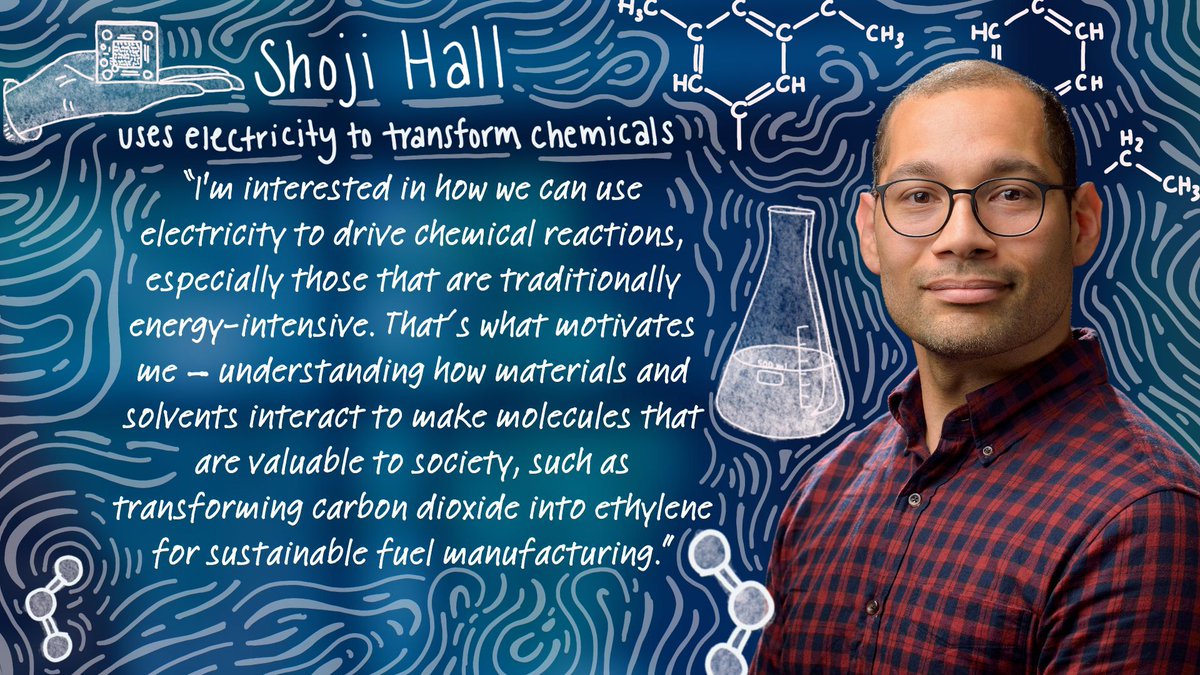 Penn Engineering (@pennengineers) on Twitter photo Meet <a href="/ShojiHall/">Anthony Shoji Hall</a>, Associate Professor in <a href="/MSEatPenn/">Materials Science and Engineering at Penn</a>. His research focuses on electrocatalysis, or using electricity to drive chemical reactions to improve the efficiency of fuel cell catalysis, a critical step towards viable hydrogen energy. Meet <a href="/ShojiHall/">Anthony Shoji Hall</a>, Associate Professor in <a href="/MSEatPenn/">Materials Science and Engineering at Penn</a>. His research focuses on electrocatalysis, or using electricity to drive chemical reactions to improve the efficiency of fuel cell catalysis, a critical step towards viable hydrogen energy.