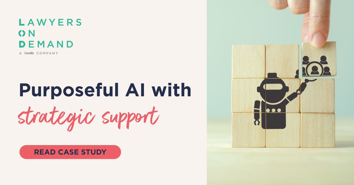 When a global professional services business set out to adopt AI with purpose, they turned to LOD for strategic legal support.

Find out how a small reinvention we helped them shape their own AI plan without slowing the business down. lodlaw.com/the-great-rein…