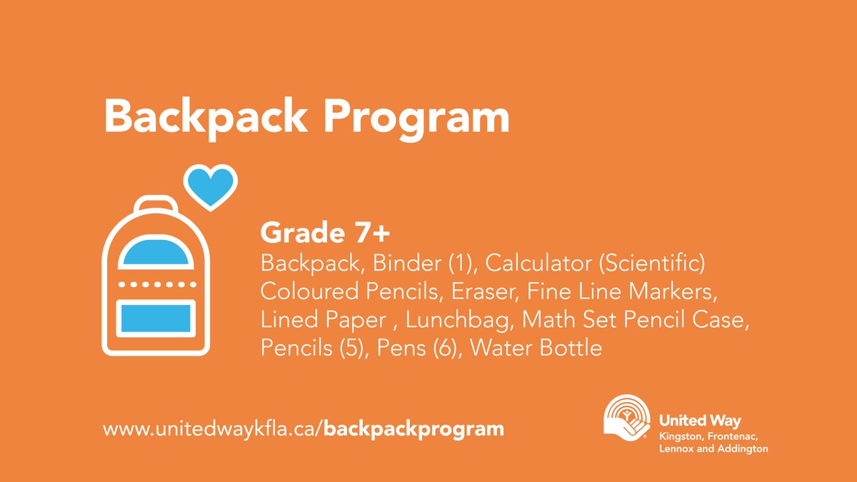 unitedwaykfla's tweet image. Have you started shopping for back-to-school yet?🎒Add a few extra items for the Backpack Program!  Pens, bags, supplies &amp;amp; every bit counts &amp;amp; ensure KFLA students have what they need to succeed. Make a difference with UWKFLA #BackpackProgram! 
More info: unitedwaykfla.ca/news/backpackp…