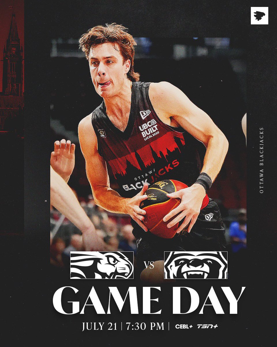 Monday night action at <a href="/TD_Place/">TD Place</a> 🍿 Tip-off against Brampton is set for 7:30!

🎟️: theblackjacks.ca/tickets
📺: CEBL+ / TSN+

#PullUp | #TheCapital