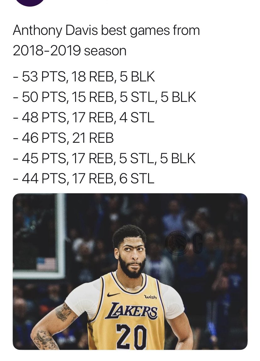 WhozMEECH's tweet image. Kobe played with one player better than this.. Just one, Shaq.
But with Davis actually wanting to train and get better, I think Kobe wins 5-7 chips with this type of generational talent.
