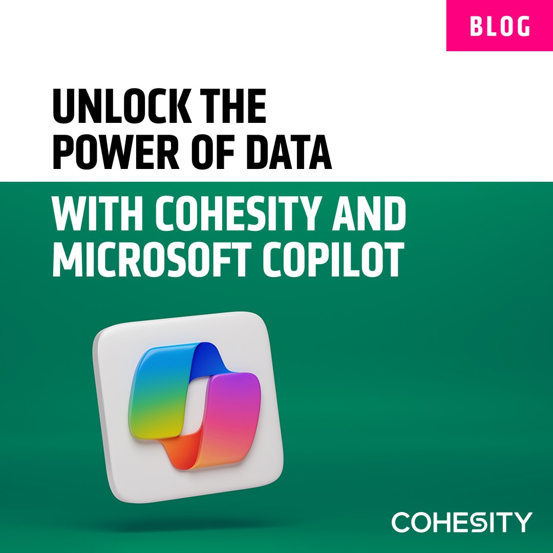 Cohesity's tweet image. GenAI is only as good as the data behind it.
Cohesity + @Microsoft 365 Copilot helps orgs unlock trusted insights—securely.
cohesity.co/4nVtFcG
#CyberResilience #DataSecurity #Microsoft365 #AI