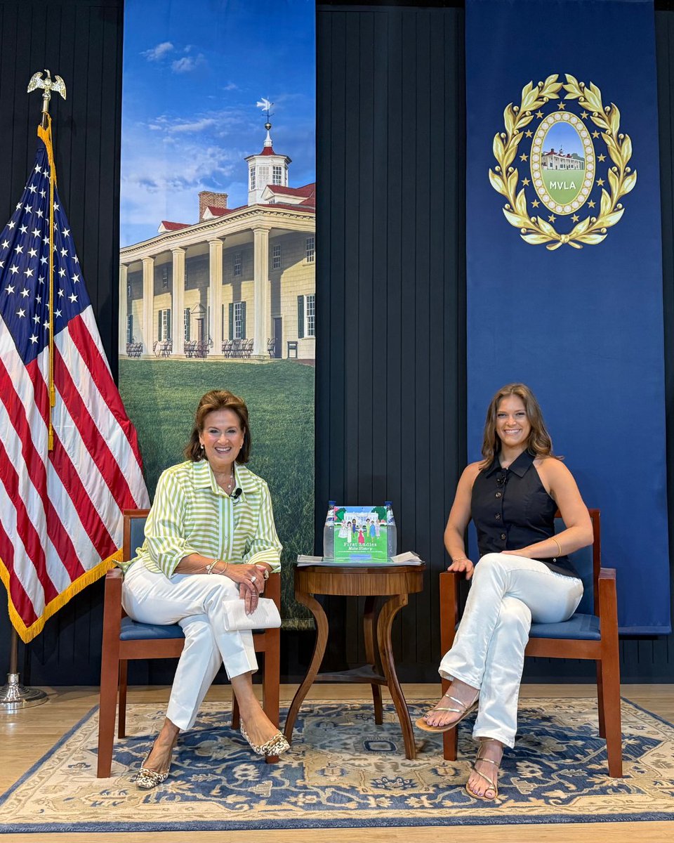 AnitaBMcBride's tweet image. Always love visiting @MountVernon—especially for Archaeology Family Day! Grateful to share #FirstLadiesMakeHistory with young readers alongside Gigi McBride & even Martha Washington! Thanks @WhiteHouseHstry for supporting hands-on civic learning.