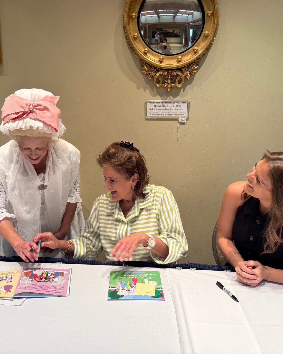 AnitaBMcBride's tweet image. Always love visiting @MountVernon—especially for Archaeology Family Day! Grateful to share #FirstLadiesMakeHistory with young readers alongside Gigi McBride & even Martha Washington! Thanks @WhiteHouseHstry for supporting hands-on civic learning.