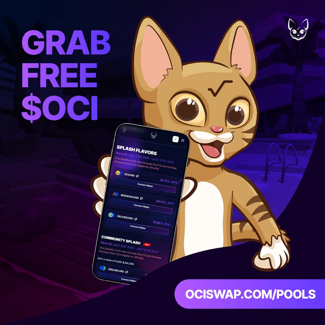 ociswap's tweet image. When altcoin season hits, prices surge and fresh investors flood in.
And what do they need..
..A DEX to ape into new tokens!
That’s where Ociswap comes in "the frontpage of Radix". Get your $OCI bags ready… busy times are coming. 🧙♂️📈 ociswap.com